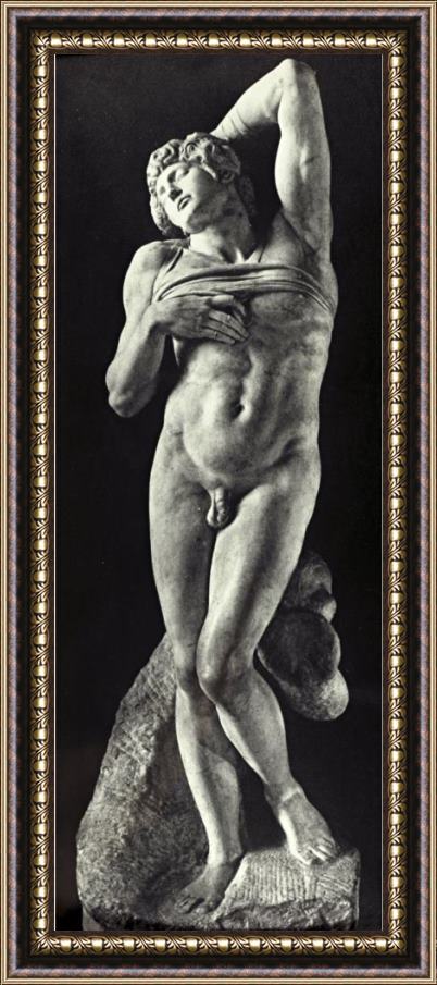 Michelangelo Buonarroti The Dying Captive Framed Painting