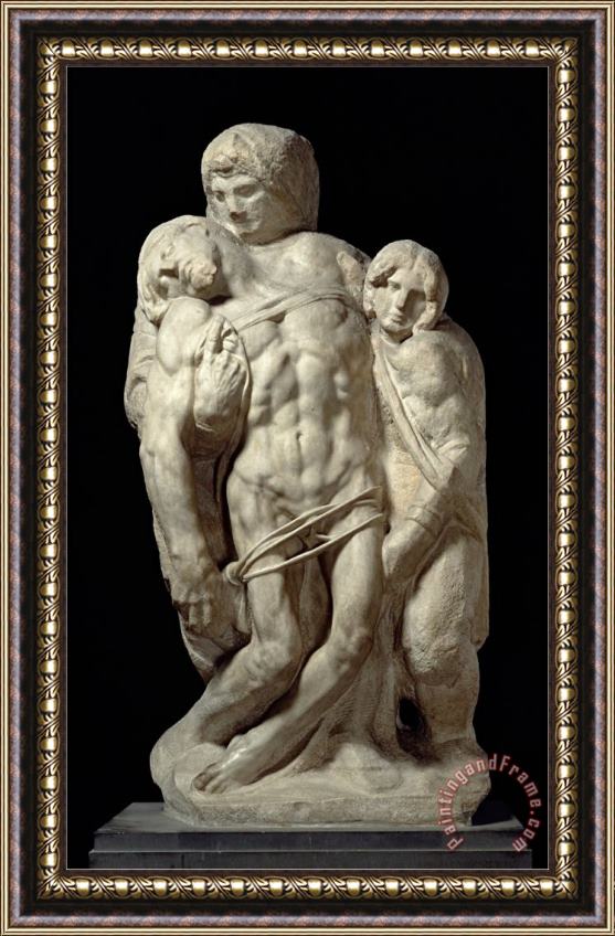 Michelangelo Buonarroti The Palestrina Pieta Framed Print