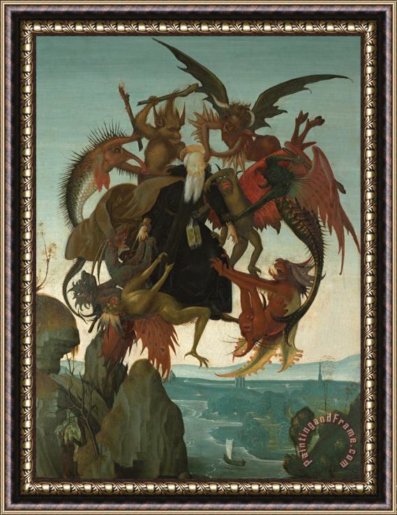 Michelangelo Buonarroti The Torment of Saint Anthony Framed Print