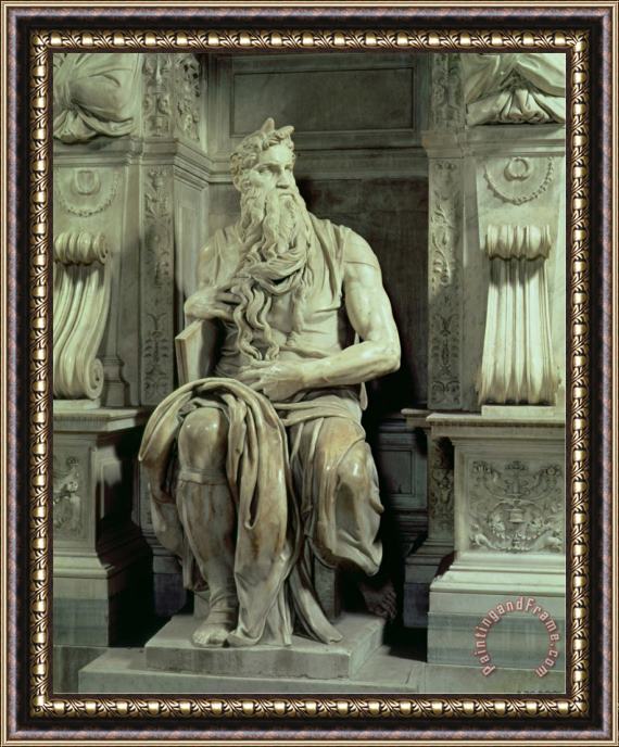 Michelangelo Buonarroti Tomb of Pope Julius II Framed Print
