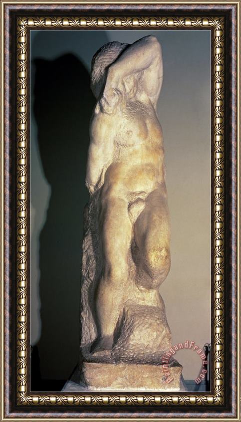 Michelangelo Buonarroti Young Slave Circa 1520 23 Framed Painting
