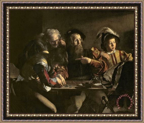 Michelangelo Merisi da Caravaggio The Calling of St. Matthew Framed Print