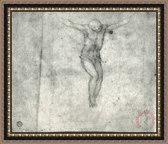 Michelangelo Study for a Christ on The Cross Framed Print