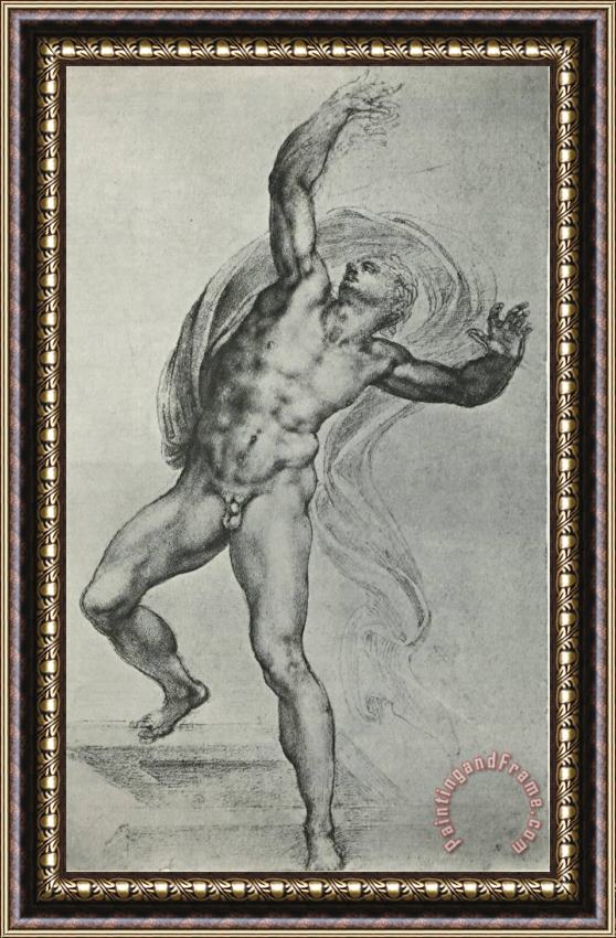 Michelangelo The Risen Christ Framed Painting