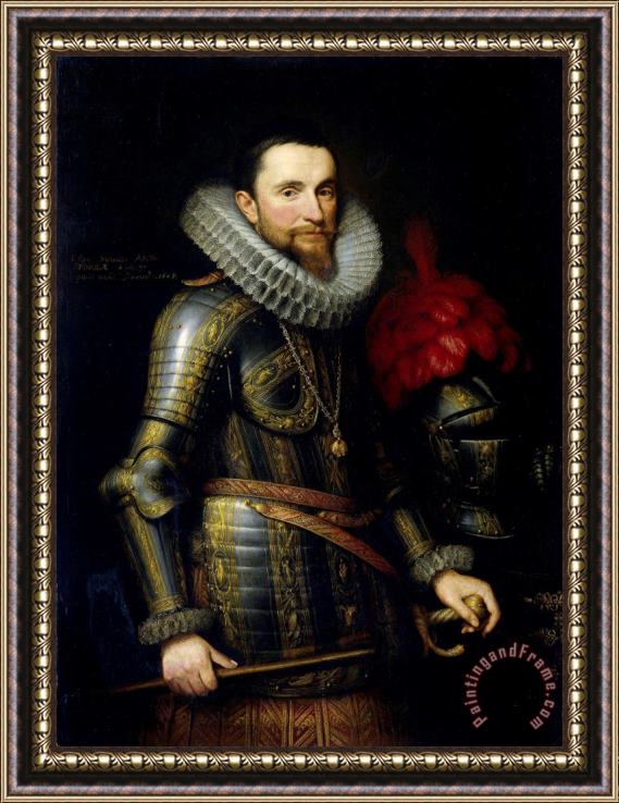 Michiel Jansz. Van Mierevelt Portrait of Ambrogio Spinola Framed Print