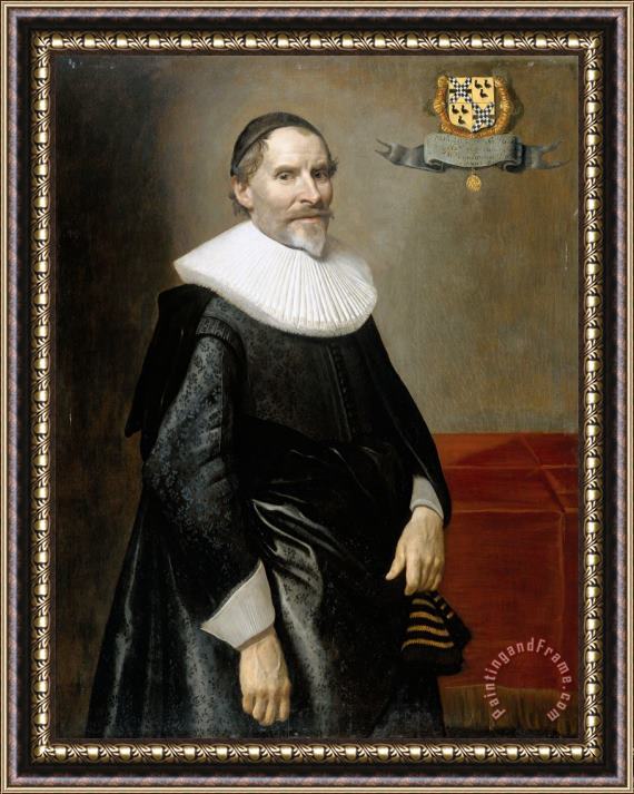 Michiel Jansz. Van Mierevelt Portrait of Francois Van Aerssen, Lord of Sommelsdijk, De Plaat And Spijk Framed Print