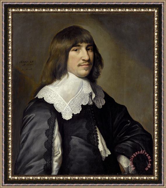 Michiel Jansz. Van Mierevelt Portrait of Henrick Hooft Framed Painting