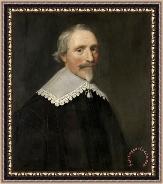 Michiel Jansz. Van Mierevelt Portrait of Jacob Cats, Grand Pensionary of Holland And West Friesland And Poet Framed Print