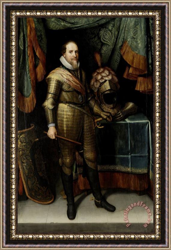Michiel Jansz. Van Mierevelt Portrait of Maurice, Prince of Orange Framed Print
