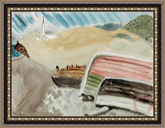 Milton Avery Beached Boats Framed Painting