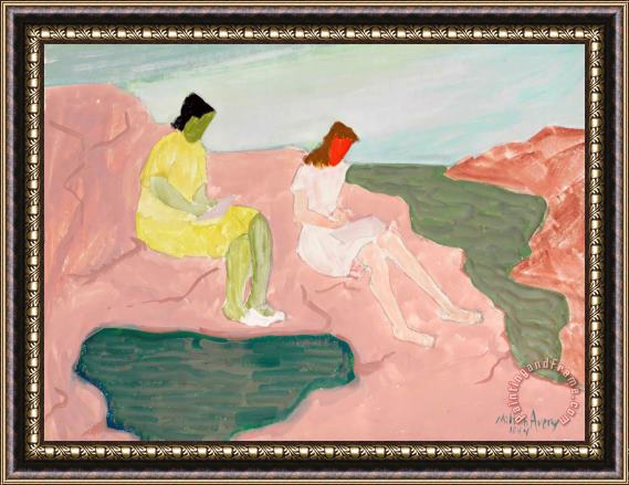 Milton Avery Female Artists by Sea Framed Painting