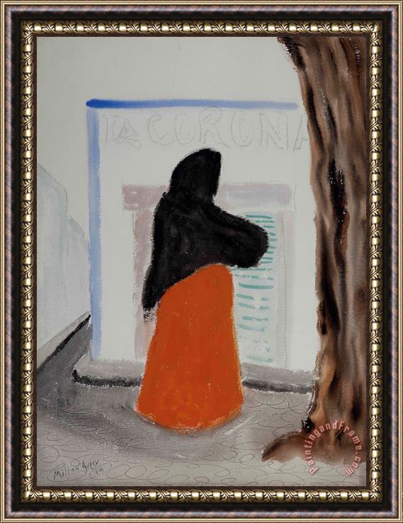 Milton Avery Mexican Woman Framed Painting