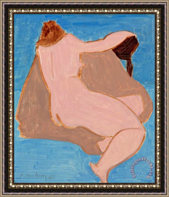 Milton Avery Pink Nude Framed Print