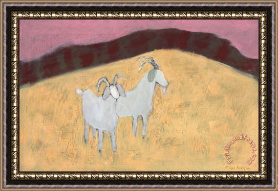 Milton Avery Startled Goats, 1957 Framed Print