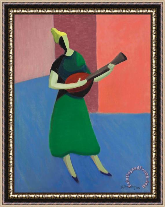 Milton Avery The Mandolin Player, 1946 Framed Painting