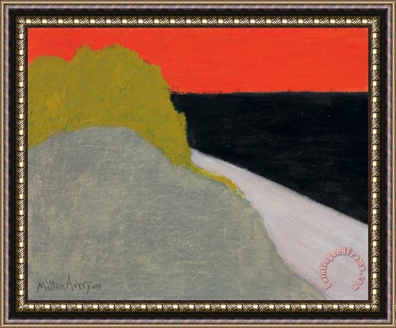Milton Avery Twilight Sea, 1958 Framed Painting