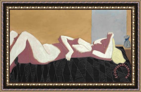 Milton Avery Untitled (nude on Bed), 1946 Framed Print