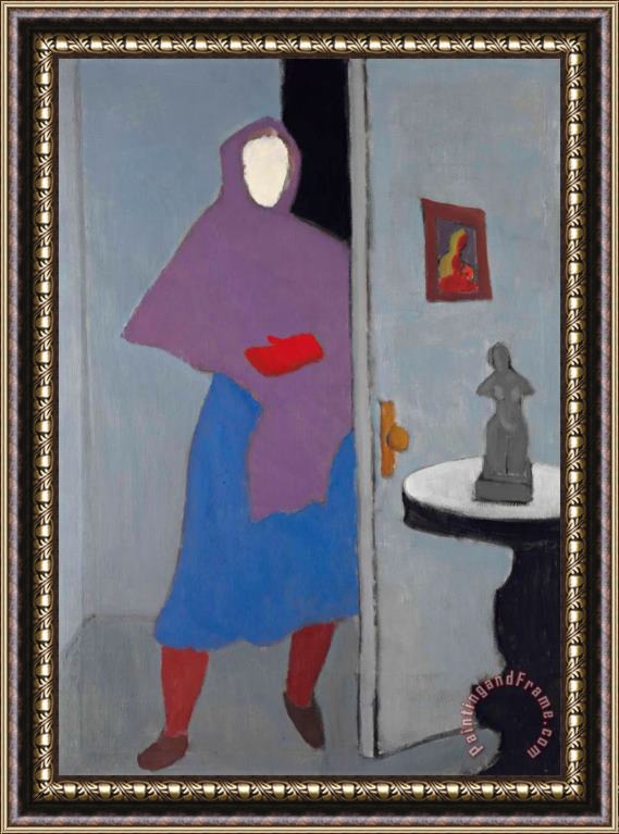 Milton Avery Woman with Rebozo, 1947 Framed Painting