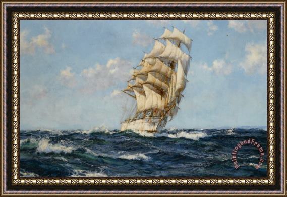 Montague Dawson Fair Wind Framed Print