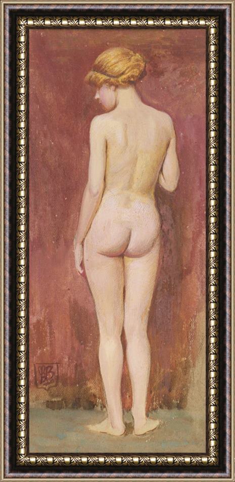 Murray Bladon Study of a nude Framed Painting