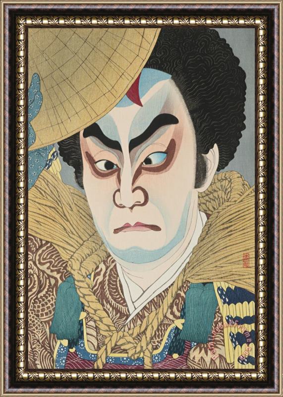 Natori Shunsen Ichikawa Chusha As Takechi Framed Print