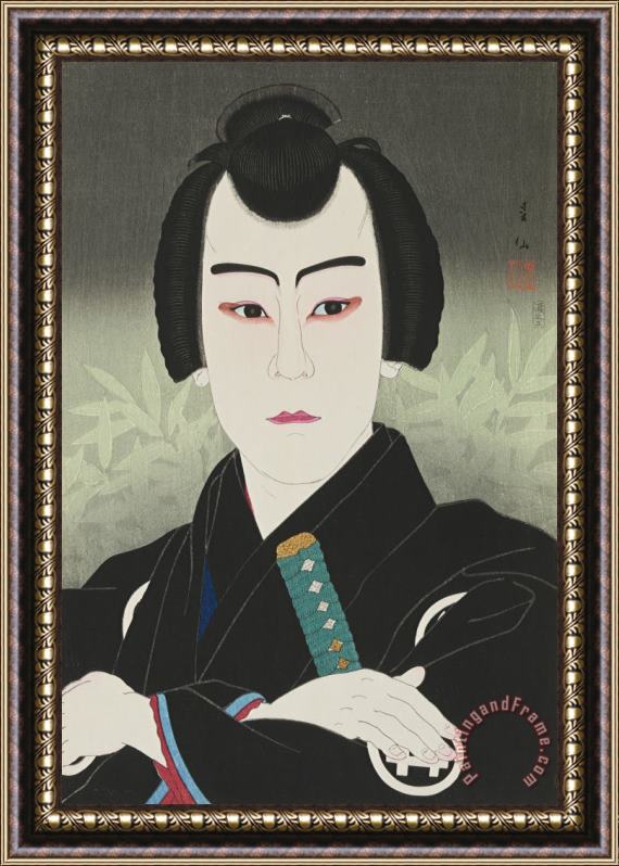 Natori Shunsen Ichikawa Sumizo VI As Shirai Gonpachi Framed Print