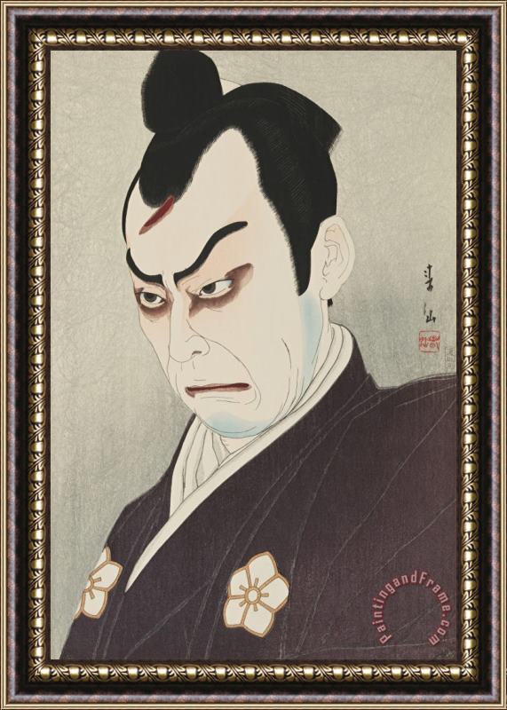 Natori Shunsen Nakamura Kichiyemon in The Role of Mitsuhide Framed Print