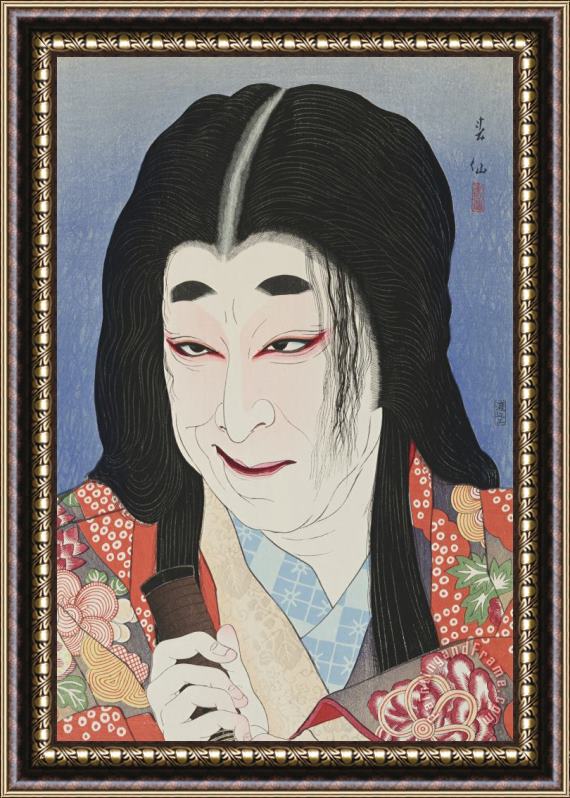 Natori Shunsen Nakamura Utayemon As Yodogimi Framed Print