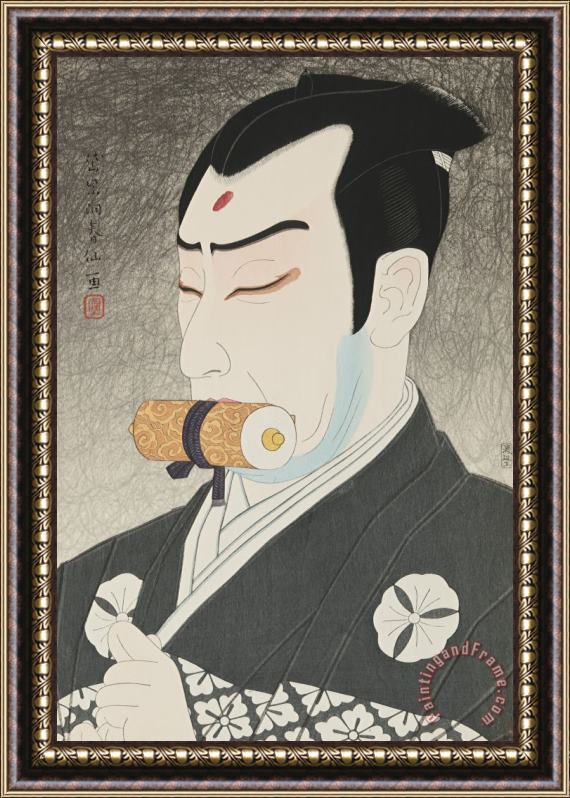 Natori Shunsen Sawamura Gennosuke As Niki Framed Painting