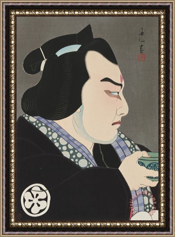 Natori Shunsen The Actor Bando Juzaburo III As Mizuhiki No Seigoro Framed Print