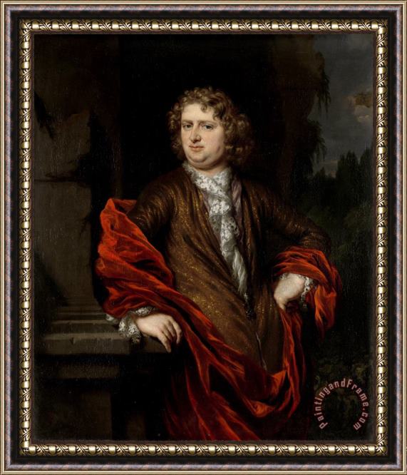 Nicolaes Maes Portrait of Pieter Groenendijk Framed Painting