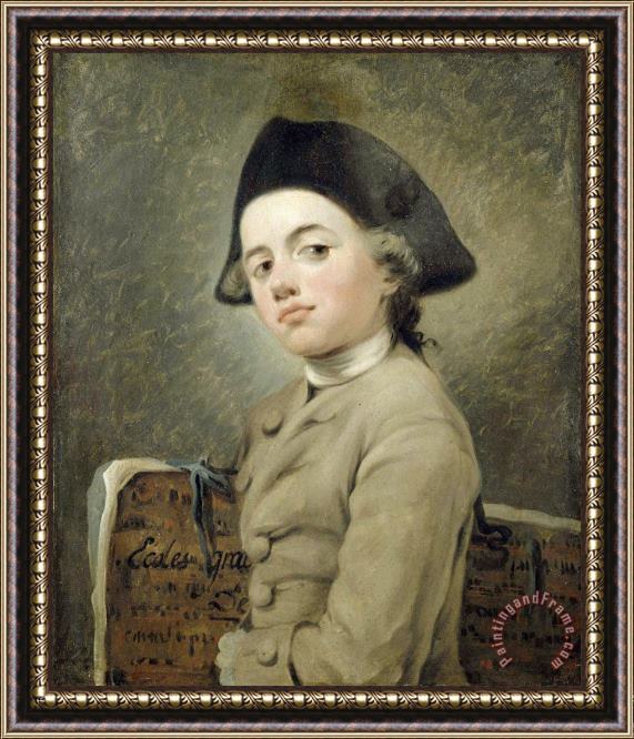 Nicolas Bernard Lepicie Le Jeune Dessinateur Framed Painting