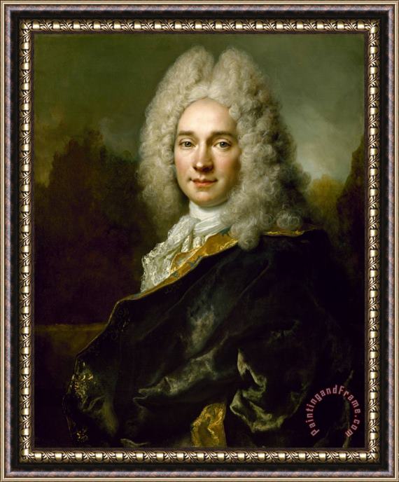 Nicolas de Largilliere Portrait of Pierre Cadeau De Mongazon Framed Print