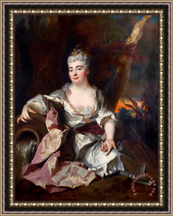 Nicolas de Largilliere Portrait of The Duchesse De Berry Framed Print