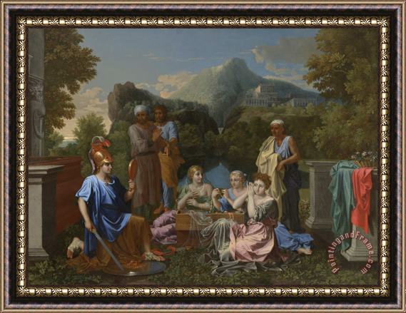Nicolas Poussin Achilles on Skyros Framed Painting