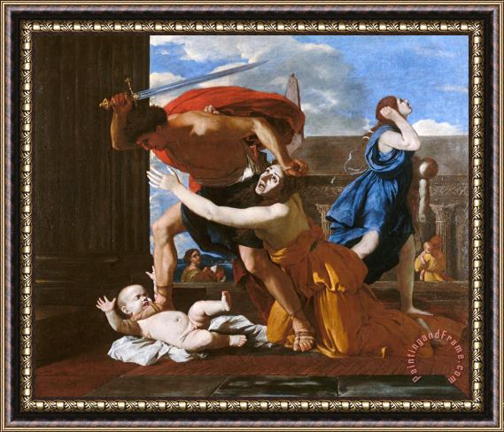 Nicolas Poussin Le Massacre Des Innocents Framed Painting