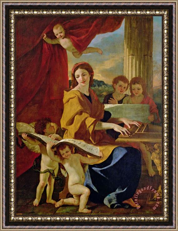 Nicolas Poussin Saint Cecilia Framed Print