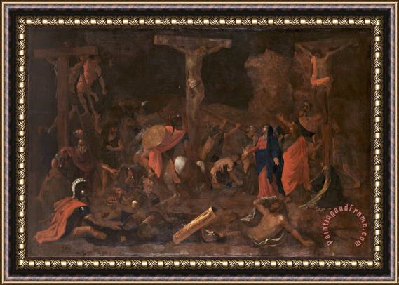 Nicolas Poussin The Crucifixion Framed Painting