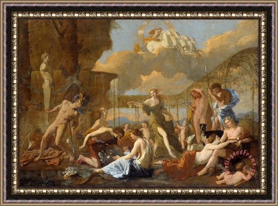 Nicolas Poussin The Empire of Flora Framed Painting