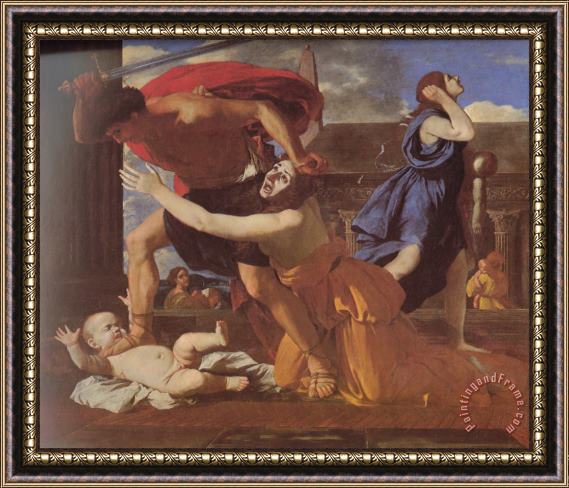 Nicolas Poussin The Massacre of The Innocents Framed Print