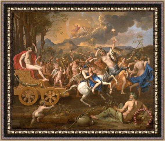 Nicolas Poussin The Triumph of Bacchus Framed Painting
