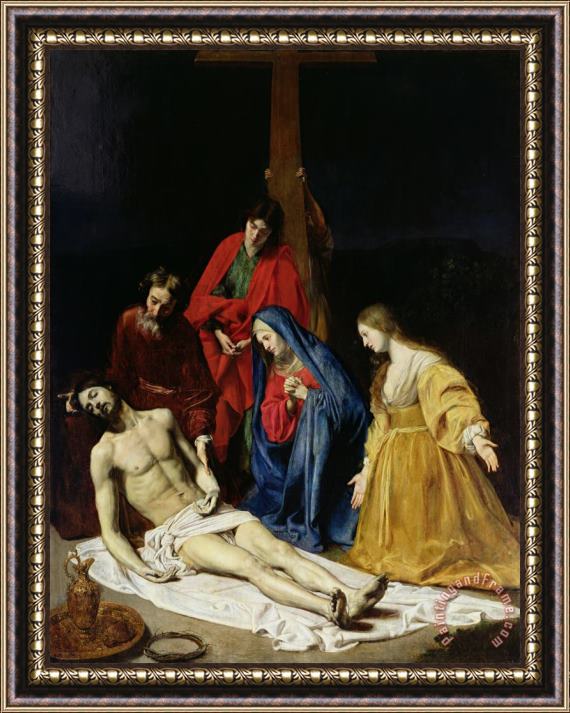 Nicolas Tournier The Descent from the Cross Framed Painting