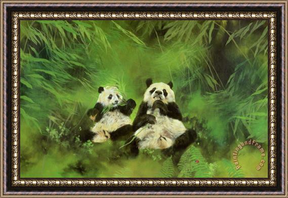 Odile Kidd Pandas Framed Print