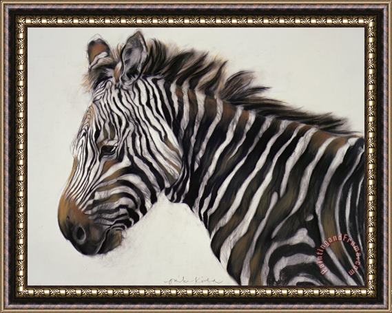 Odile Kidd Zebra Framed Painting