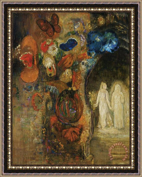 Odilon Redon Apparition Framed Painting