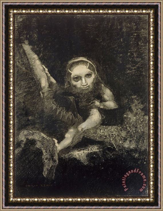 Odilon Redon Caliban Framed Painting