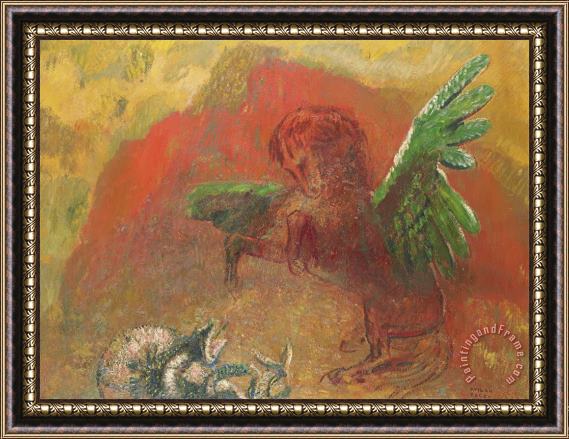 Odilon Redon Pegasus Triumphant Framed Print