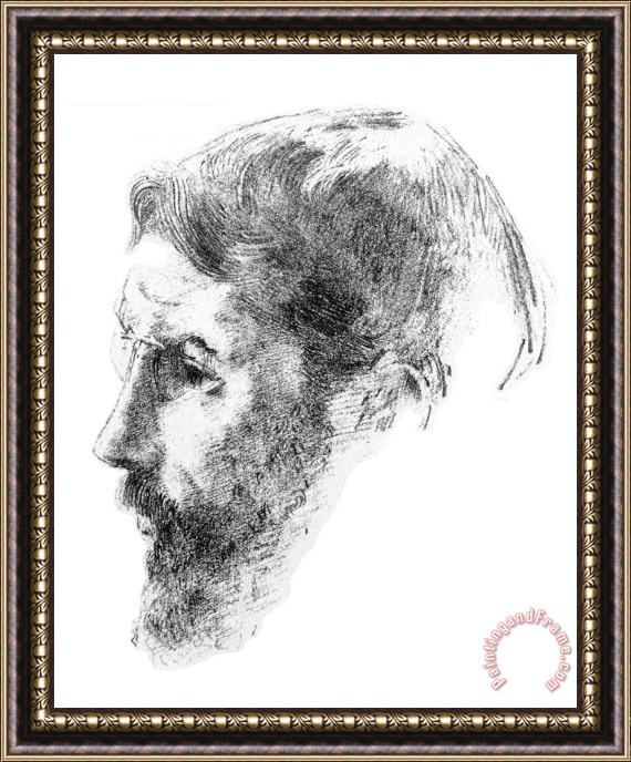 Odilon Redon Portrait of Bonnard (artist's Proof) Framed Painting