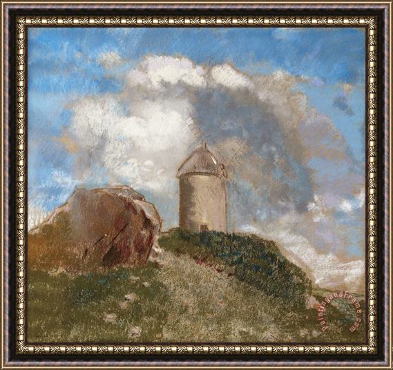 Odilon Redon The Windmill Framed Painting