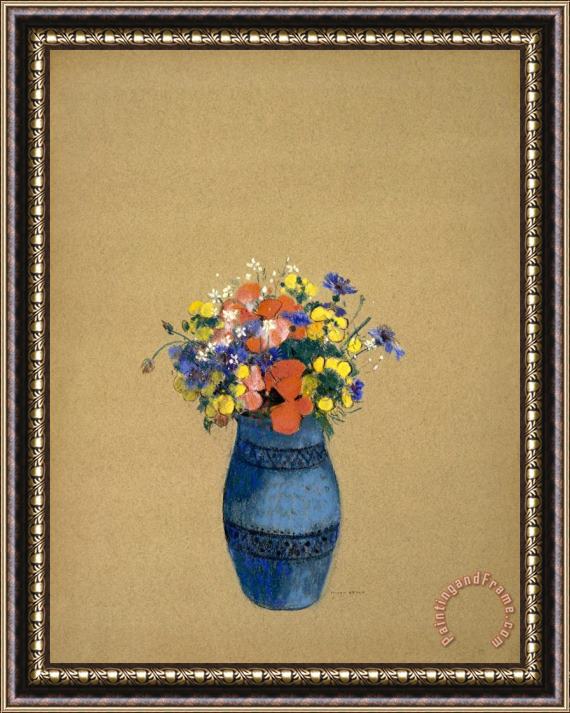 Odilon Redon Vase of Flowers Framed Print